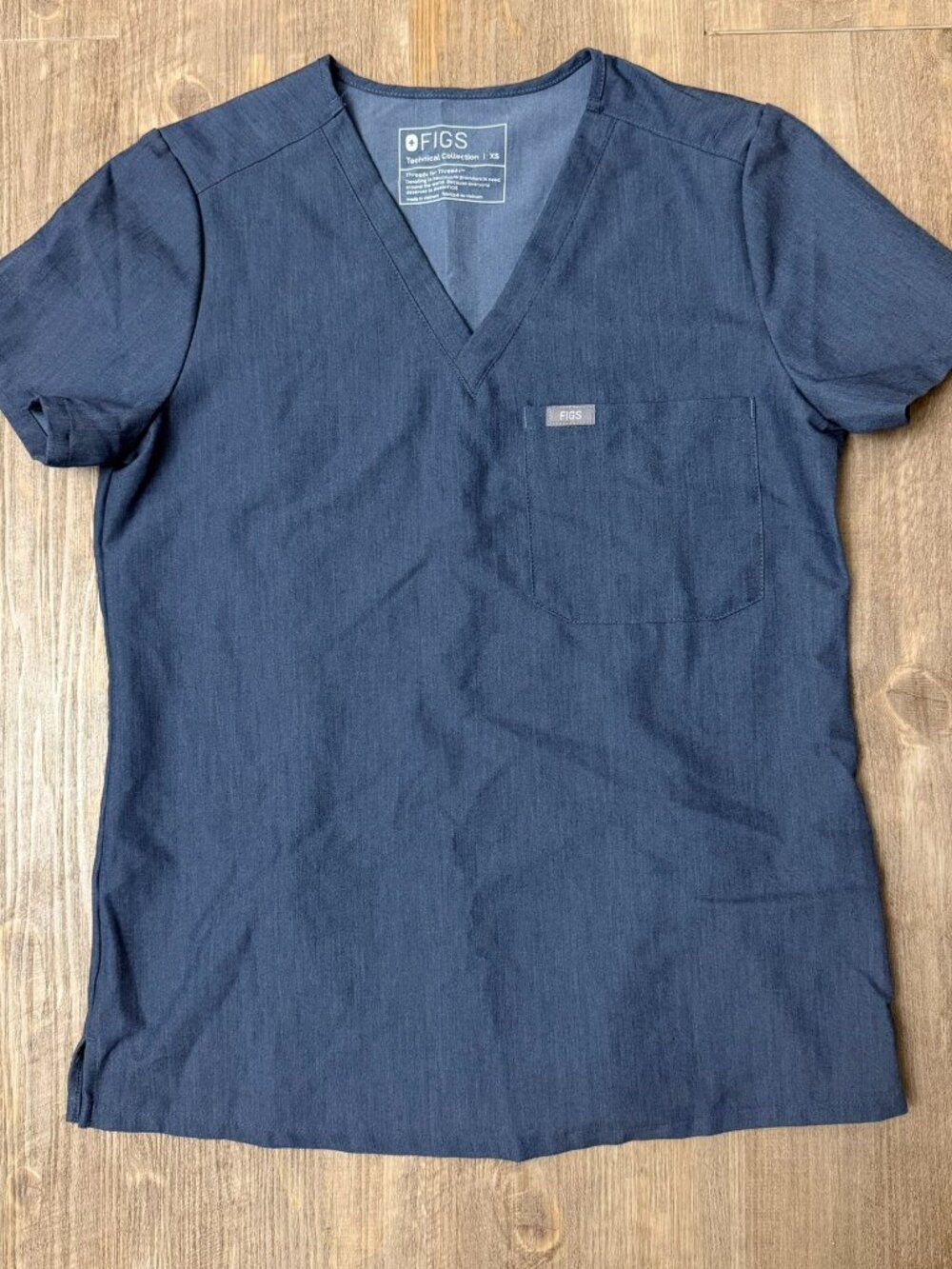 Figs Women's Catarina Scrub Gray Top XS
